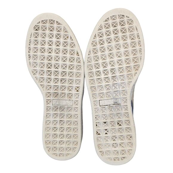 Puma Women's 6.5 Suede Classic Olympian Blue White Lace Up Sneakers 362213-64 - Picture 6 of 15